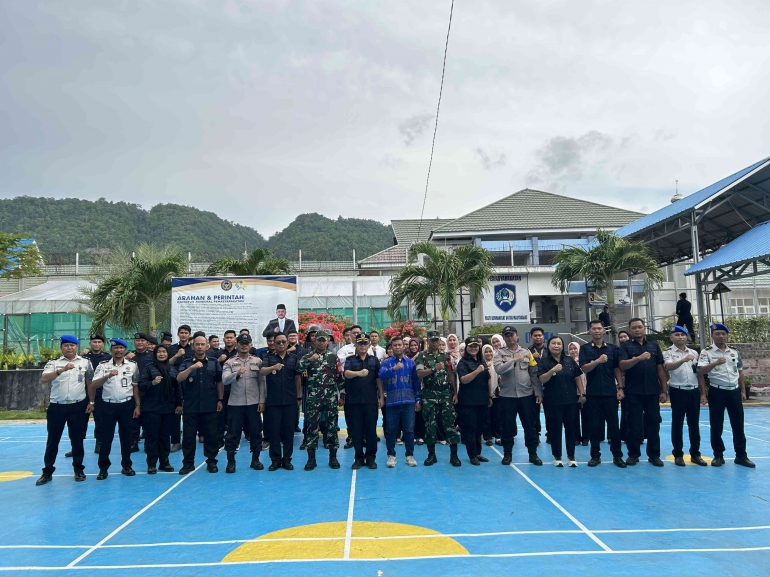 Aksi Nyata Zero Halinar, Lapas Luwuk Gelar Ikrar Bersama dan Razia Kamar Hunian
